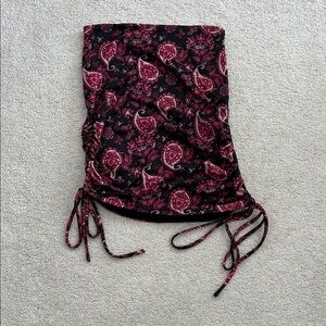 Tiger Mist Black and Pink Paisley Swim Coverup